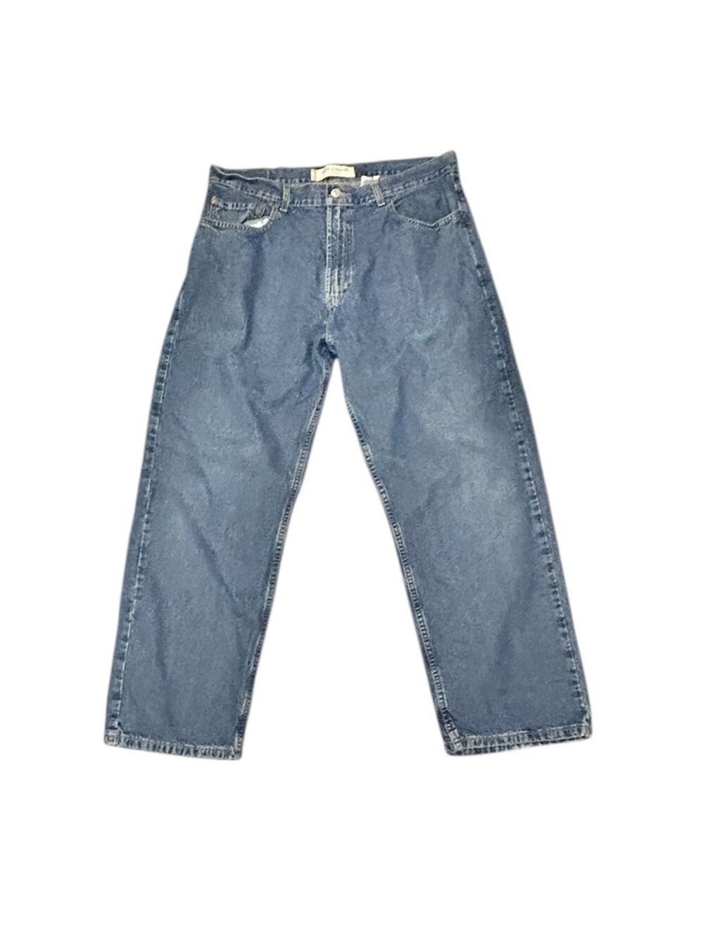 LEVI’S 569 Loose Straight Men’s Blue Jeans Medium Wash 36x30 VGC